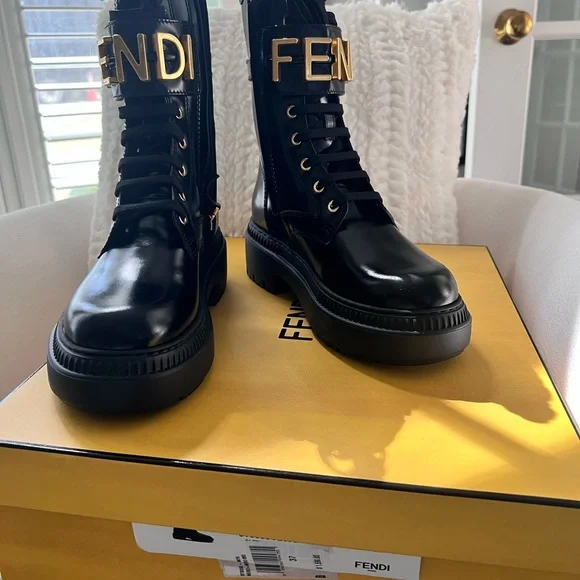 Fendi Black Combat/Moto Boot - BNIB! - Picture 13 of 16